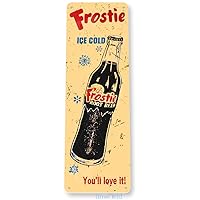 Tin Sign Frostie Cola Soda Retro Rustic Cola Store Metal Sign Decor Kitchen Cottage Bar Cave B766