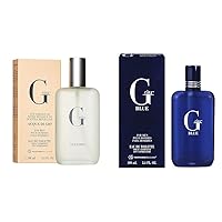 G Eau, Our Version of Acqua Di Gio, Eau de Toilette Spray, 3.4 Fl Oz (F97090A) & Eau Blue, Alternative Designer Fragrance, Eau de Toilette