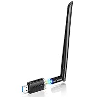 Wireless USB WiFi Adapter for PC, AC1300Mbps USB 3.0 Wireless WiFi Dongle 2.4G/5G Dual Band Network Adapter Wireless Adapter for Windows 11/10/ 8/7/ XP Mac 10.7 to 10.15 Laptop Desktop Gaming