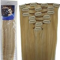 20''7pcs Fashional Clips in Remy Human Hair Extensions 24 Colors for Women Beauty Hot Sale (#27/613-dark blonde mixed with light blonde) by lilu