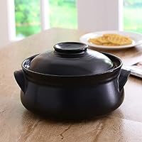 mdlian Korean Style Casserole Pottery Pot Soup Pot Steamed Rice Braised Chicken Rice and Heat Resistant Pot