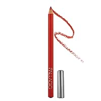 Palladio Lip Liner Pencil, Wooden, Firm yet Smooth, Contour and Line with Ease, Perfectly Outlined Lips, Comfortable, Hydrating, Moisturizing, Rich Pigmented Color, Long Lasting, Coral