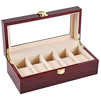 Watch Box Box Jewelry 5 Watch Display Storage Collection Case Organiser Holder Wooden Watch Organizer Collection