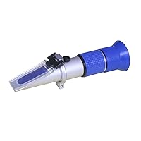 Sinoteh 6pcs/1lot Hand Held Low Brix Refractometer Cutting Liquids Refractometer Rhb-20atc 0-20% Brix Blue Grip