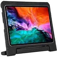 Kid Friendly Case Compatible for LG G Pad 5 10.1 inch 2019 T600 T605 Shockproof Ultra Light Weight Convertible Handle Stand Cover (Black)