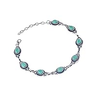 Vintage Turquoise Anklet For Girls Style Beach Anklet Bracelet Jewelry Anklet Adjustable Size Jewelry 2022