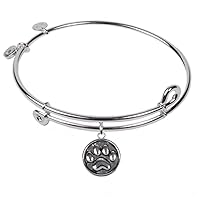 SOL 230004 Paw, Bangle Sterling Silver Plated