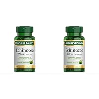 Nature's Bounty Echinacea, Herbal Supplement, Supports Immune Health, 400mg, 100 Capsules (Pack of 2)