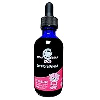 Cedar Bear Gut Flora Friend for Kids a Liquid Herbal Supplement That Settles Stomach Upsets, Reduces Gas, Strengthens, Stimulates and Supports The Immune System 2 Fl Oz