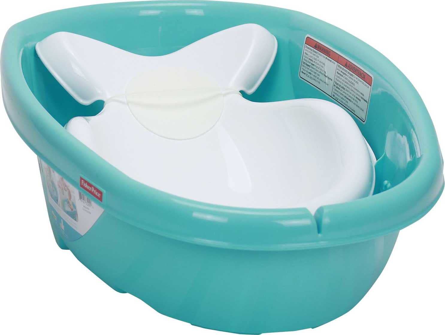 Fisher-Price Baby to Toddler Bath Whale of A Tub with Removable Infant Seat and Drain Plug, Fits Most Sinks