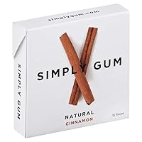 Natural Chewing Gum (Cinnamon, 15 Count (Pack of 1))