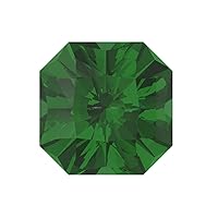 1 to 3 ct Asscher Cut VVS1 Simulated Green Emerald May Birthstone