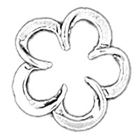 Flower Pendant | Sterling Silver 925 Flower Pendant - 14 mm