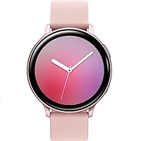 Samsung Galaxy Watch Active2 (Silicon Strap + Aluminum Bezel) Bluetooth - International (Pink Gold, R820-44mm)