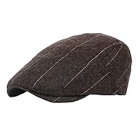 Fiu Men's Hunting Hat, Newsboy Cap, Beret, Wool Blend, Herringbone, Checked, British Style, Classic, Breathable, Spring, Summer, Autumn, Winter, Travel, Outdoor, Casual, Golf Equipment, Unisex