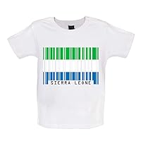 Sierra Leone Barcode Style Flag - Organic Baby/Toddler T-Shirt