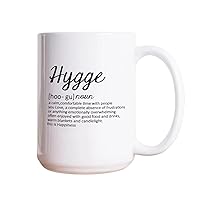 Hygge Definition Dictionary Word Meaning Ceramic Coffee Mug 15oz Novelty White Coffee Mug Tea Milk Juice Christmas Coffee Cup Funny Gifts for Girlfriend Boyfriend Man Women