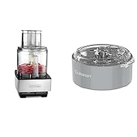 Cuisinart Food Processor 14-Cup Vegetable Chopper for Mincing, Dicing, Shredding, Puree & Kneading Dough, Stainless Steel, DFP-14BCNY & FP-DCP1 Dicing Accessory Kit Grey