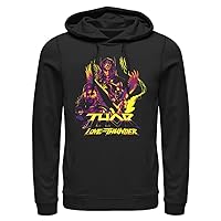 Marvel Thor: Love Thunder Character Pyramid Mens Pullover Hoodie