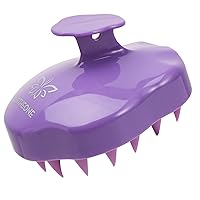 Hair Scalp Massager Shampoo Brush,Soft Silicone Hair Scrub Brush for Wet Dry Hair, Relax Scalp, Reduce Dandruff,Promote Hair Growth,Scalp Scrubber Hair Care Tools for Shower (Purple)