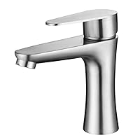 Modern Faucet Traditional Kitchen Sink Faucet 360 °Faucet Household Faucet Stainless Steel Raised Small Waist Above Counter Basin Ceramic Basin Wash Basin Bathroom Cold Basin Faucet