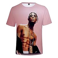 Unisex khea Singer 3D Pattern Printing Round Neck Fashion T-Shirt Personality Short Sleeve Shirt