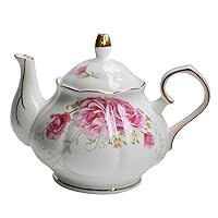 Tea Pot Handmade Ceramic Flowers (Pink)