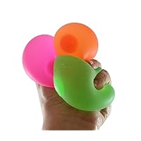 Set of 3 Sugar Balls - Syrup Molasses Thick Glue/Gel Stretch Ball - Ultra Squishy and Moldable Slow Rise Relaxing Sensory Fidget Stress Toy (Random Colors)