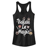 Harry Potter Deathly Hallows Believe in Magic Women's Fast Fashion Racerback Tank Top