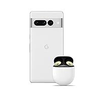 Google Pixel 7 Pro – Unlocked Android 5G smartphone with telephoto lens, wide-angle lens and 24-hour battery – 128GB – Snow + Pixel Buds Pro Wireless Earbuds, Bluetooth Headphones – Lemongrass
