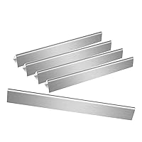 7536 Universal Stainless Steel Flavorizer Bars 22.6 inches, Heat Plates/Tent Shield Replacement for Weber Spirit 300 Series, E310, E320, Genesis Silver B C, Gold - Set of 5