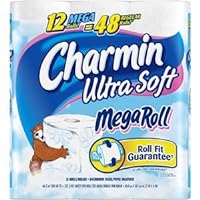 Charmin Bath Tissue Toilet Paper Ultra Soft 12 MEGA Rolls