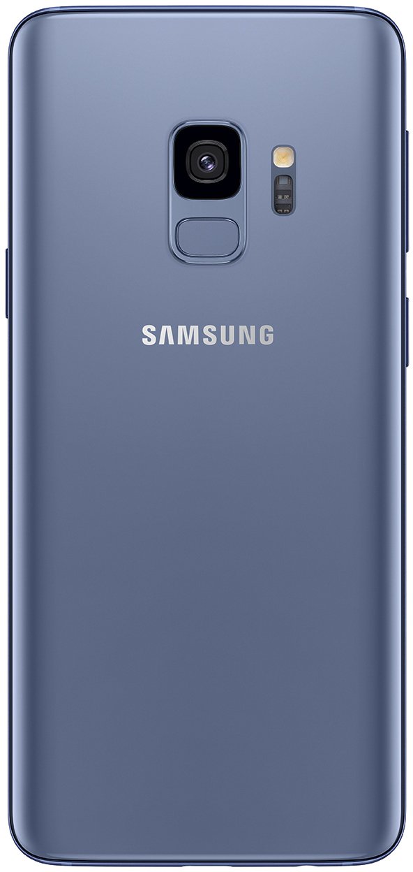Samsung Galaxy S9 64GB 4GB RAM (SM-G960F/DS) (GSM Only, No CDMA) Factory Unlocked - International Version (Coral Blue, Phone Only)