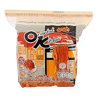 Mama, Instant Dried Noodles, Oriental Kitchen, Stir Fried Salted Egg, 340 g [Pack of 1 piece]