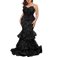 Women Sexy Sleeveless Sequin Mesh Patchwork Maxi Dress Red Plus Size Sling Cocktail Party Formal Gowns