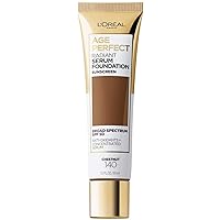 L'Oreal Paris Age Perfect Radiant Serum Foundation with SPF 50, Chestnut, 1 Ounce