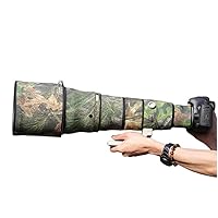 CHASING BIRDS Camouflage Waterproof Lens Coat for Canon EF 800mm F5.6 L is USM Rainproof Lens Protective Cover (Green Leaf Camouflage, with Extender EF 2.0X II)