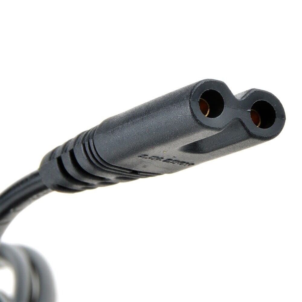 Marg 2-Prong 2 Port 8 Type End 1.2m/4Feet US AC Power Cord Outlet Socket Plug Cable for Slim Edition Sony Playstation 4 PS4 Playstation 3 PS3 Playstation 2 PS2 Playstation 1 PS1 Play Station