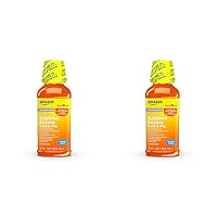 Amazon Basic Care Severe Daytime Cold and Flu, Maximum Strength Liquid Cold Medicine, Non-Drowsy, Multi-Symptom Relief, for Adults and Children Age 6 and Over, Original, 12 fl oz (Pack of 2)
