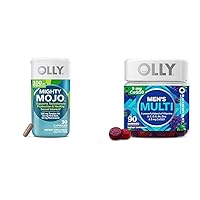 OLLY Mighty Mojo, Tongkat Ali, Resveratrol & Pine Bark, Testosterone with Antioxidant Support & Men's Multivitamin Gummy, Overall Health and Immune Support, Vitamins A, C, D, E, B, Lycopene