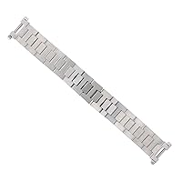 Ewatchparts 18MM WATCH BAND COMPATIBLE WITH 35MM CARTIER DE PASHA WATCH SOLID STAINLESS STEEL BRUSHED
