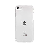 DS18907i9 iPhone SE (3rd Generation / 2022), Soft Clear Case, Mini Animal, Polar Bear, Improved Model, 4.7-Inch Model, iPhone SE (2nd Generation) / 8/7