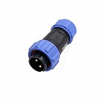 AC200MAX AC300 EP500 RV 2 Pin Aviation Circular Connector 12V 30A Power for BLUETTI DC Output Waterproof IP68 4-12mm Cable Plug Male Contact