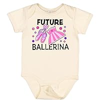 inktastic Future Ballerina with Ballet Shoes and Tutu Baby Bodysuit