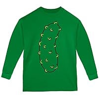 Old Glory Halloween Vegetable Pickle Costume Youth Long Sleeve T Shirt Green YLG