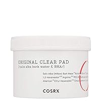 COSRX BHA Toner Pads, 70 Sheets, Exfoliating Pads for Dead Skin & Blackheads, Minimize Pores, Prevent Breakouts, Improve Skin Texture, Korean Skincare