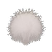 Homeemoh 13-14 cm Furry Faux Fur Pom Pom with Snap, Detachable Pompom Balls for Knit Hats Bags Shoes