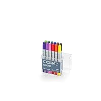 Copic Ciao Alcohol Marker Set, Basic 12pc (New ver.)