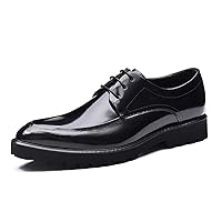 Casual Wingtip Lace-up Genuine Leather for Men Oxford Classic Dress Formal Shoes Derby Business