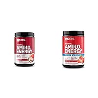 Optimum Nutrition Amino Energy Powder Fruit Fusion & Strawberry Burst, 30 Servings